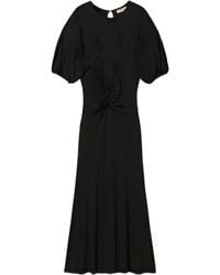Twinset - Abito Midi Con Maniche A Palloncino - Lyst