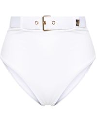 Moschino - High-waisted Belted Bikini Bottoms - Lyst