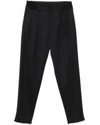 Tagliatore - Pantalon En Sergé À Design Plissé - Lyst