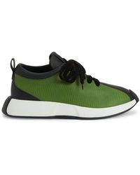 Giuseppe Zanotti - Ferox Panelled Leather Sneakers - Lyst