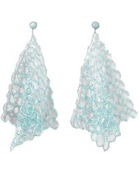 Emporio Armani - Beaded Mesh Earrings - Lyst