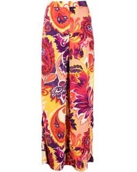 Ba&sh - Pantalones anchos con motivo floral - Lyst