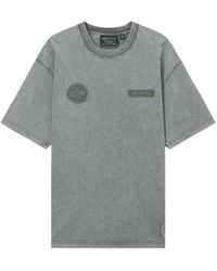 Alpha Industries - Logo-Patch Embroidered T-Shirt - Lyst