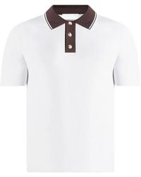 Manière De Voir - Roux Contrast Detail Luxe Knit Polo Shirt - Lyst