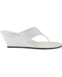 Prada - Patent Leather Thong Sandals - Lyst