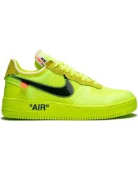 NIKE X OFF-WHITE - The 10: Air Force 1 Low 'off-white Volt' Shoes - Lyst