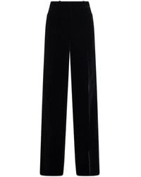 Tom Ford - Velvet Tailored Boot Cut Trousers - Lyst