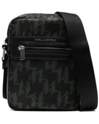 KARL LAGERFELD - Monogram Messenger Bag - Lyst