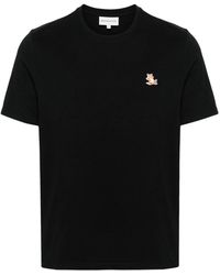 Maison Kitsuné - T-Shirt Con Applicazione Chillax Fox - Lyst