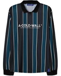 A_COLD_WALL* - Loft Ls Striped Long-Sleeve Polo Shirt - Lyst