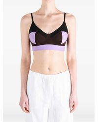 Baserange - Colour-Block Triangle Bra Top - Lyst