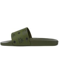 MCM - Monogram-Print Slides - Lyst