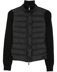 Moncler - Quilted Panel-Knit Jacket - Lyst