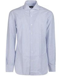 Barba Napoli - Striped Long-Sleeve Shirt - Lyst