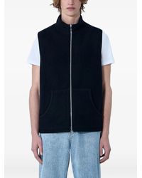 Rier - High-Neck Zip-Up Wool Vest - Lyst