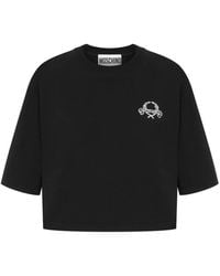 Moschino - Embroidered-Logo T-Shirt - Lyst