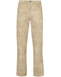 JW Anderson - Leather Straight-leg Trousers - Lyst