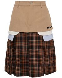 ANDERSSON BELL - Jupe Mi-Longue Plissée Double Épaisseur - Lyst