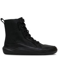 Vivobarefoot - Gobi Grained Lace-Up Boots - Lyst