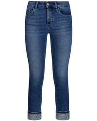 Liu Jo - Skinny Jeans With Rhinestones - Lyst