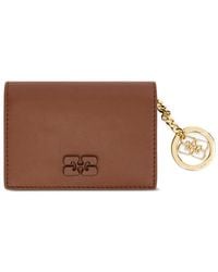 Ganni - Bou Card Holder With Flap - Lyst