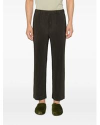 Homme Plissé Issey Miyake - Pleated Side-Stripe Trousers - Lyst