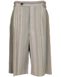 Vivienne Westwood - Striped Buckle Shorts - Lyst