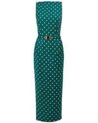 ROWEN ROSE - Robe Longue À Pois - Lyst