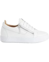 Giuseppe Zanotti - Gail Lace-Up Zip-Detail Sneakers - Lyst