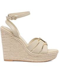 Twinset - 110Mm Ankle-Strap Wedge Pumps - Lyst