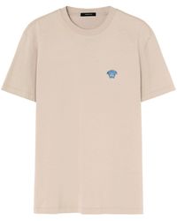 Versace - Medusa-appliqué Cotton T-shirt - Lyst