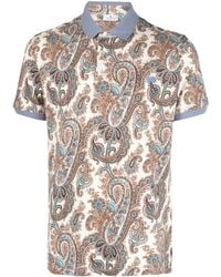 Etro - Polo With Paisley Print - Lyst