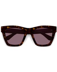 Gucci - Lunettes De Soleil À Monture Carrée - Lyst