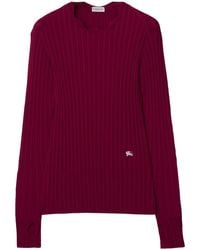 Burberry - Equestrian Knight Ribbed-knit Top - Lyst