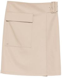 Courreges - Falda Midi Con Cinturón - Lyst