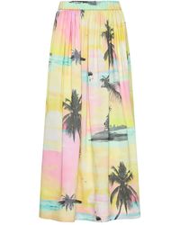 Aje. - Nicolette Printed Maxi Skirt - Lyst
