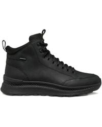 Geox - Lace-Up Leather Boots - Lyst