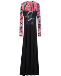 Balenciaga - Extreme Graphic-Print Tie-Dye Maxi Dress - Lyst