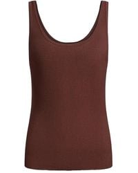 12 STOREEZ - Ribbed-Knit Tank Top - Lyst