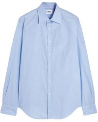 Aspesi - Serge Striped Long-Sleeve Shirt - Lyst