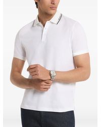 Michael Kors - Logo-Trim Polo Shirt - Lyst