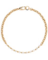 Lizzie Mandler - 18kt Yellow Gold Éclat Diamond Micro Chain Bracelet - Lyst
