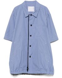 Sacai - Gestreept Overhemd - Lyst