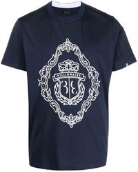 Billionaire - Logo-embroidered Short-sleeve T-shirt - Lyst