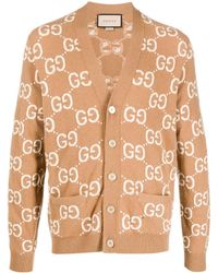 Gucci - GG Motif Button-up Cardigan - Lyst