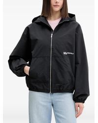 KARL LAGERFELD - Hooded Logo-Print Jacket - Lyst