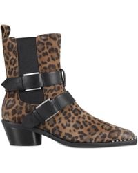 Ash - Heron Belted Western Boots - Lyst