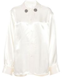 Jil Sander - ロゴ ドロップショルダーシャツ - Lyst