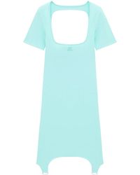 Courreges - Square-Neck Cut-Out Mini Dress - Lyst