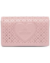 Love Moschino - Heart Pierced Clutch Bag - Lyst